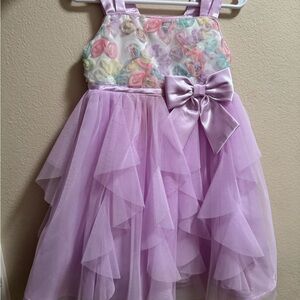 Lavender Floral Kids Dress